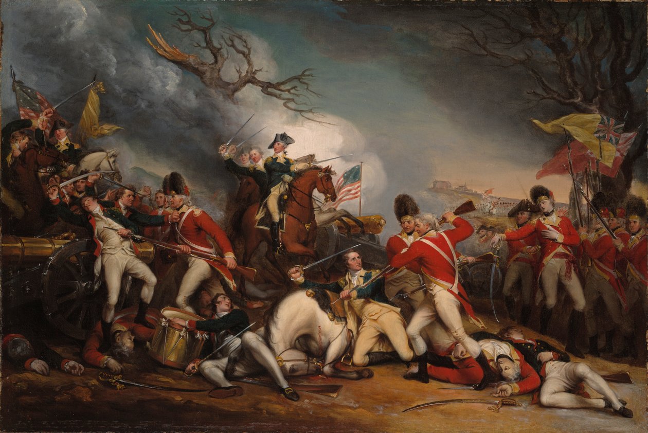 Der Tod von General Mercer in der Schlacht von Princeton, 3. Januar 1777 von John Trumbull