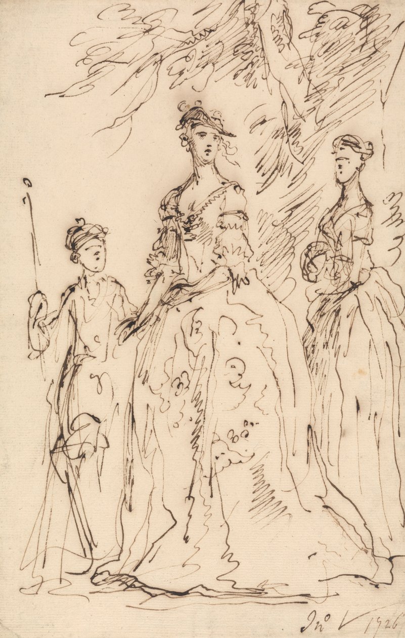Drei Damen von John Vanderbank