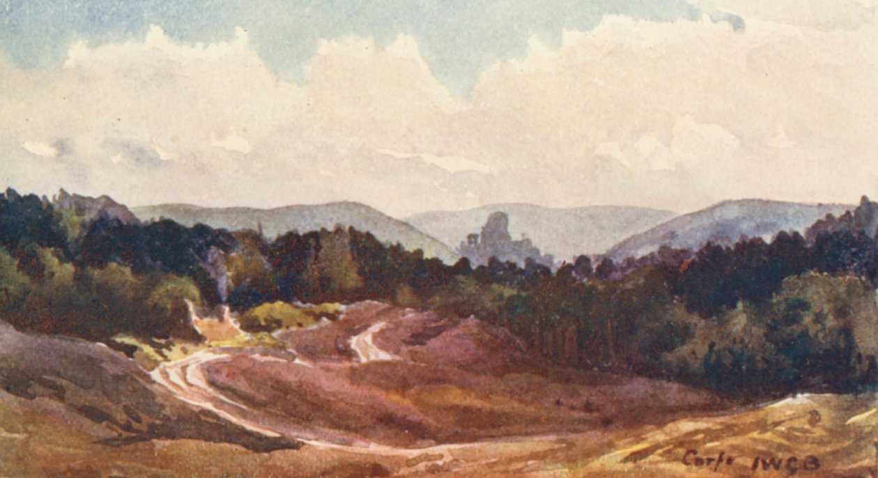 Corfe Castle von Rempstone Heath von John W.G. Bond