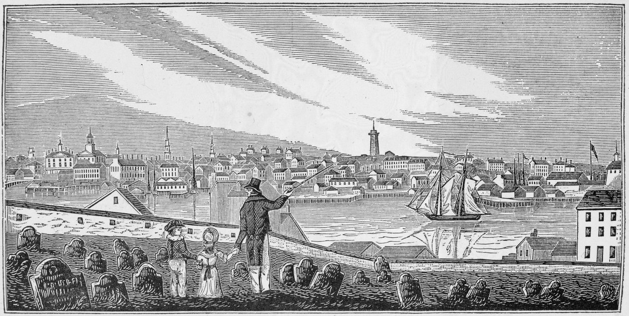 Südansicht von Charlestown, aus 