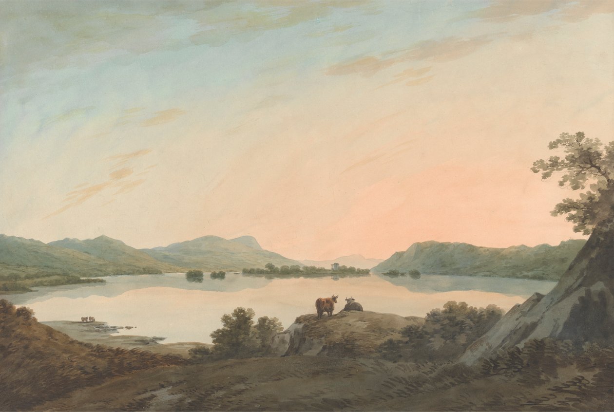 Lake Windermere von Calgarth mit Belle Isle von John Warwick Smith