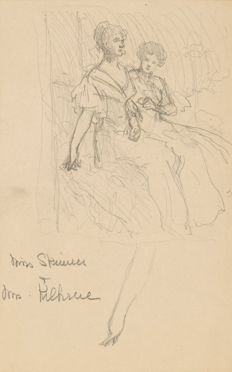 Studie für die Skinner-Schwestern von John White Alexander