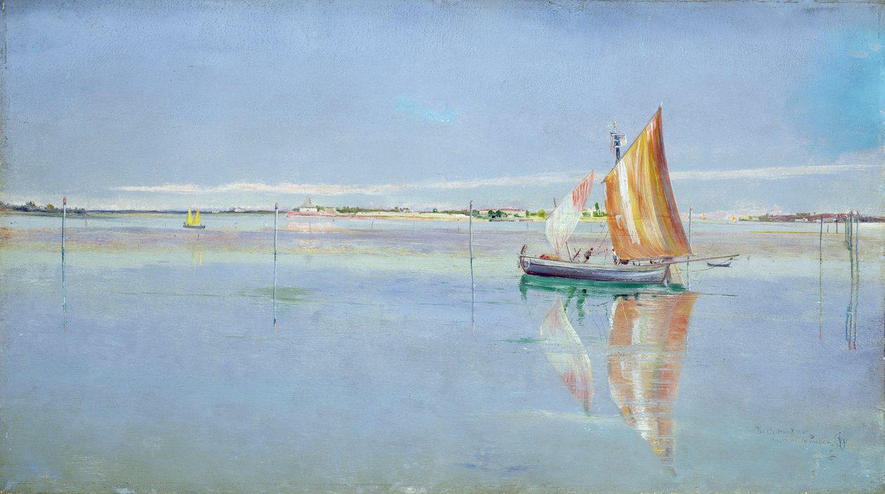 Auf der Lagune, Venedig von John William Inchbold