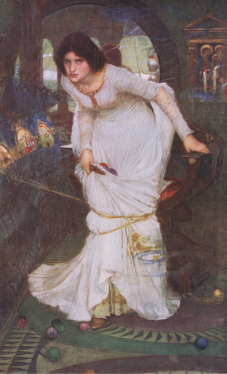 Die Dame von Shalott, aus Bibbys Annual, 1916-1917 von John William Waterhouse
