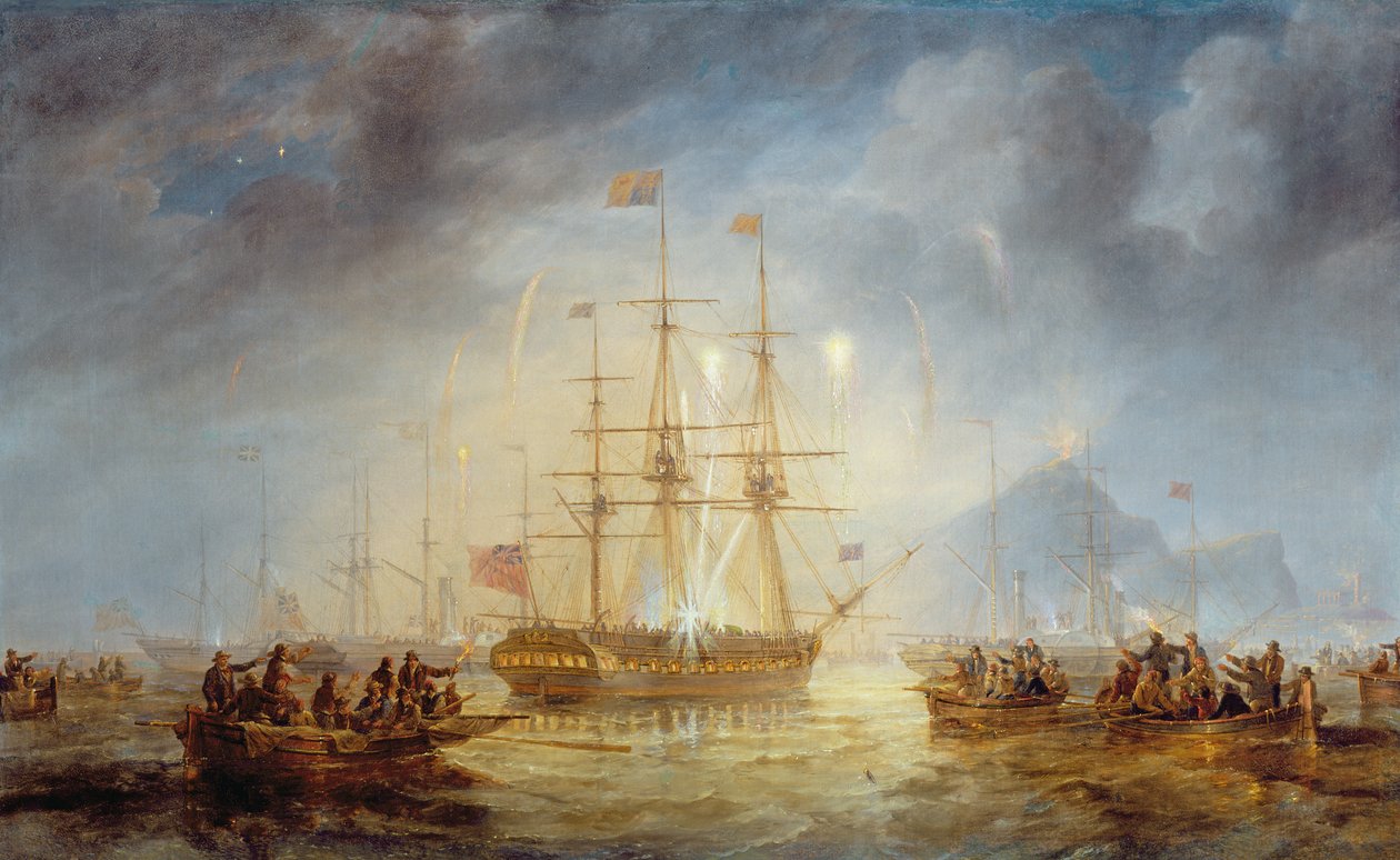 Königin Victorias Ankunft in Edinburgh von John Wilson Carmichael