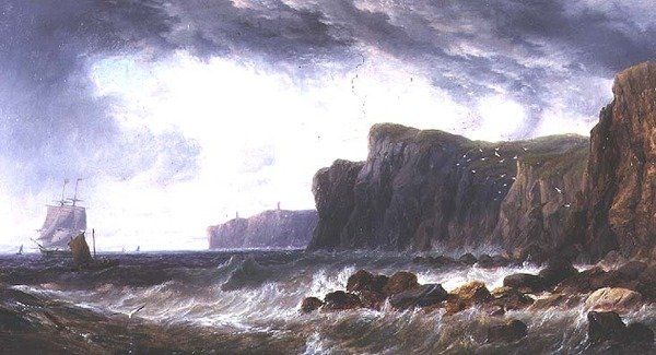Schiffe vor Guernsey in der Nähe von Prevost von John Wilson Carmichael