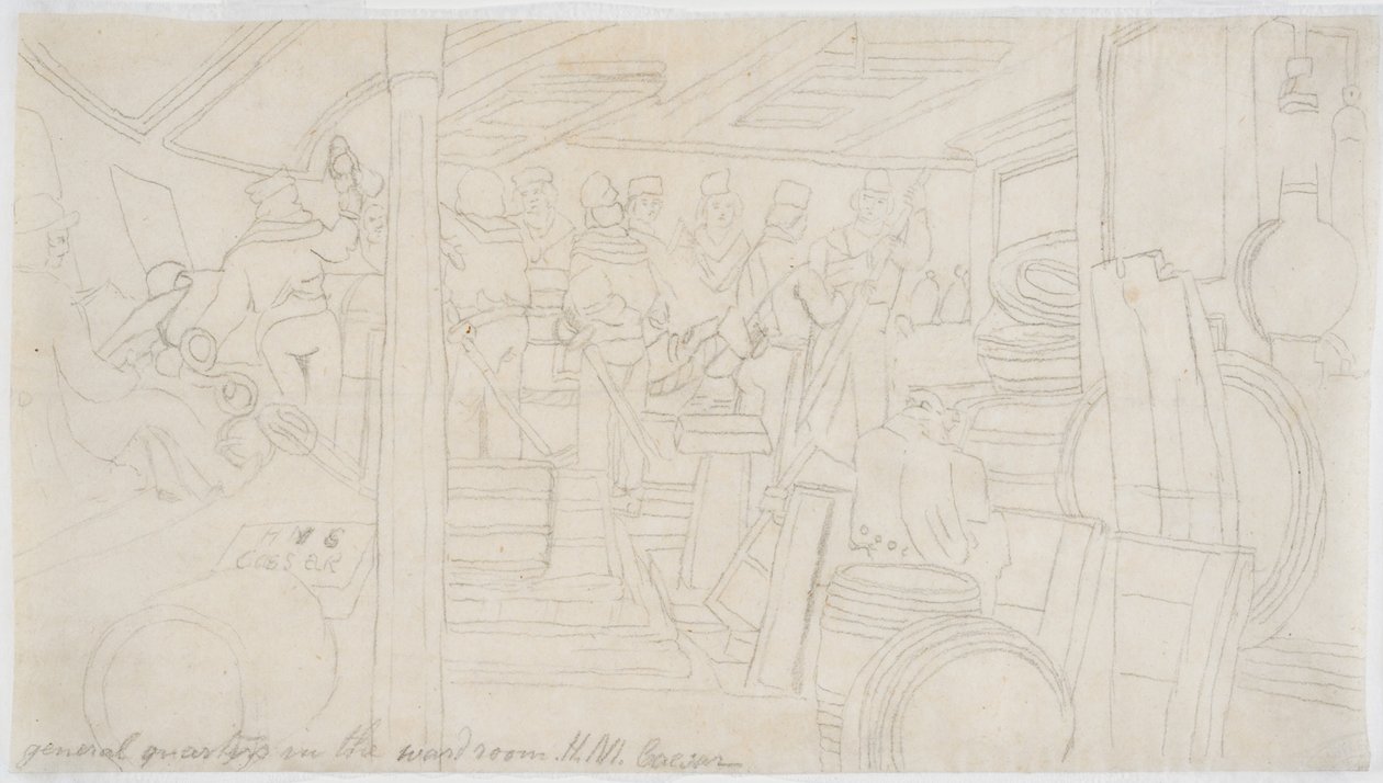 Der Offiziersmesse H.M.S. Caesar von John Wilson Carmichael