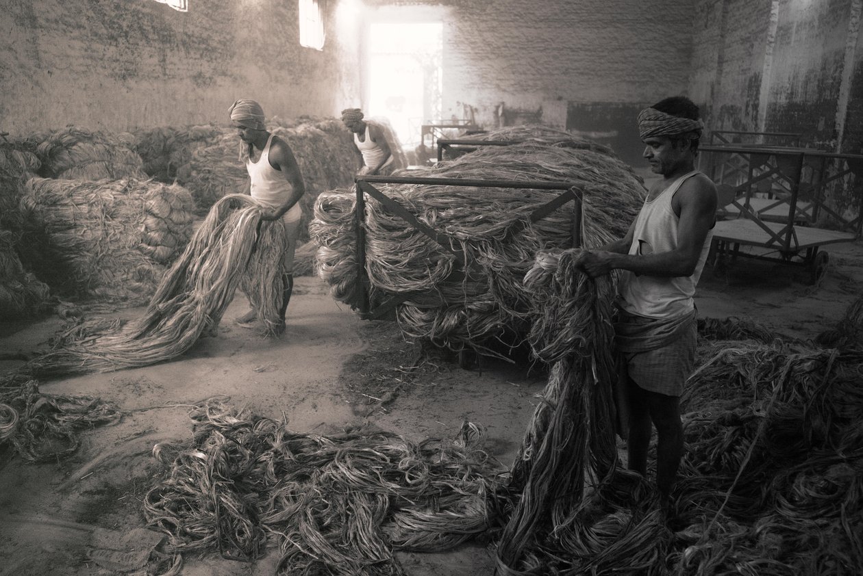Jutefabrik, Kolkata, Indien von Jon Nicholson