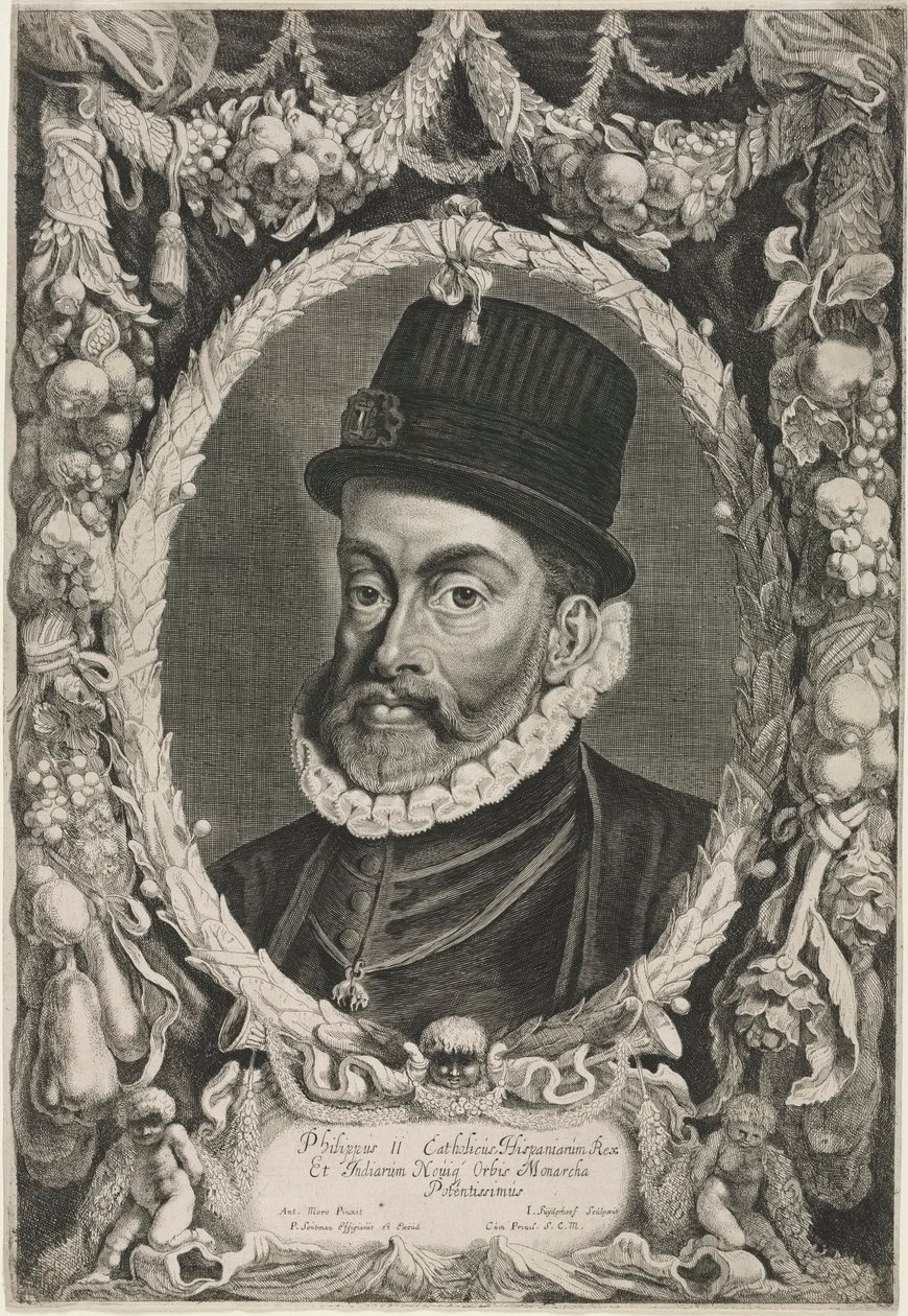 Porträt von Philipp II., König von Spanien von Jonas Suyderhoef