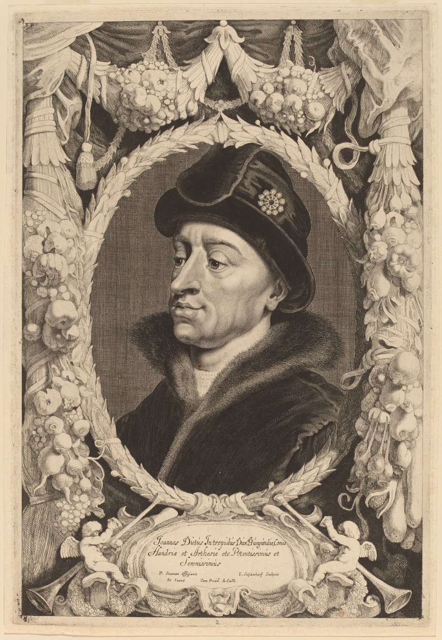 Johann Ohnefurcht, Herzog von Burgund von Jonas Suyderhoff after Pieter Claesz Soutman
