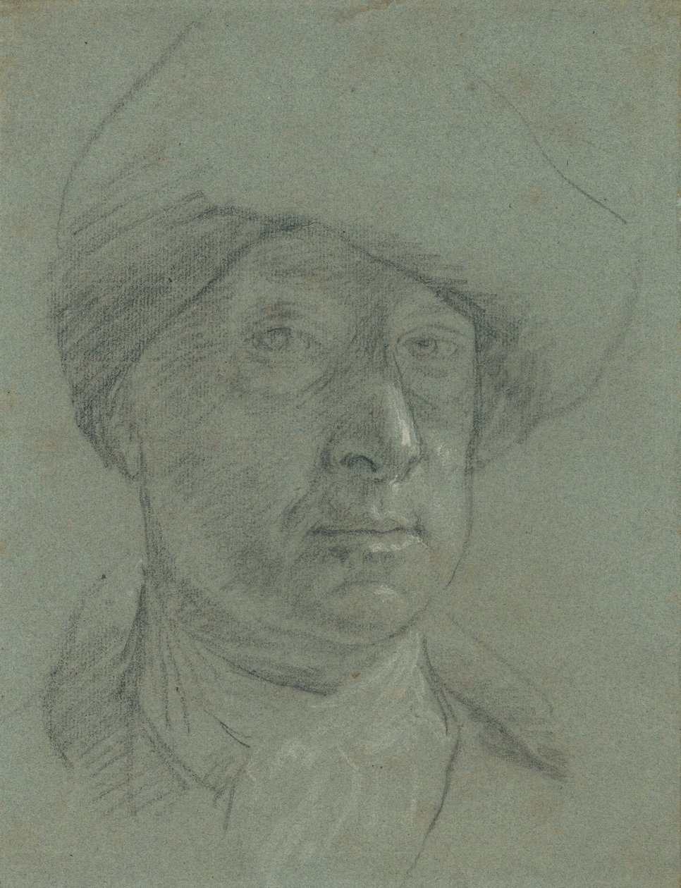 Selbstporträt mit Stoffhut von Jonathan Richardson the Elder
