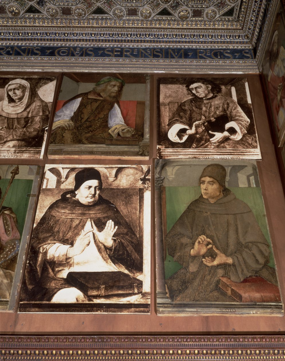 Das Arbeitszimmer von Federigo da Montefeltro, Herzog von Urbino von Joos van Gent