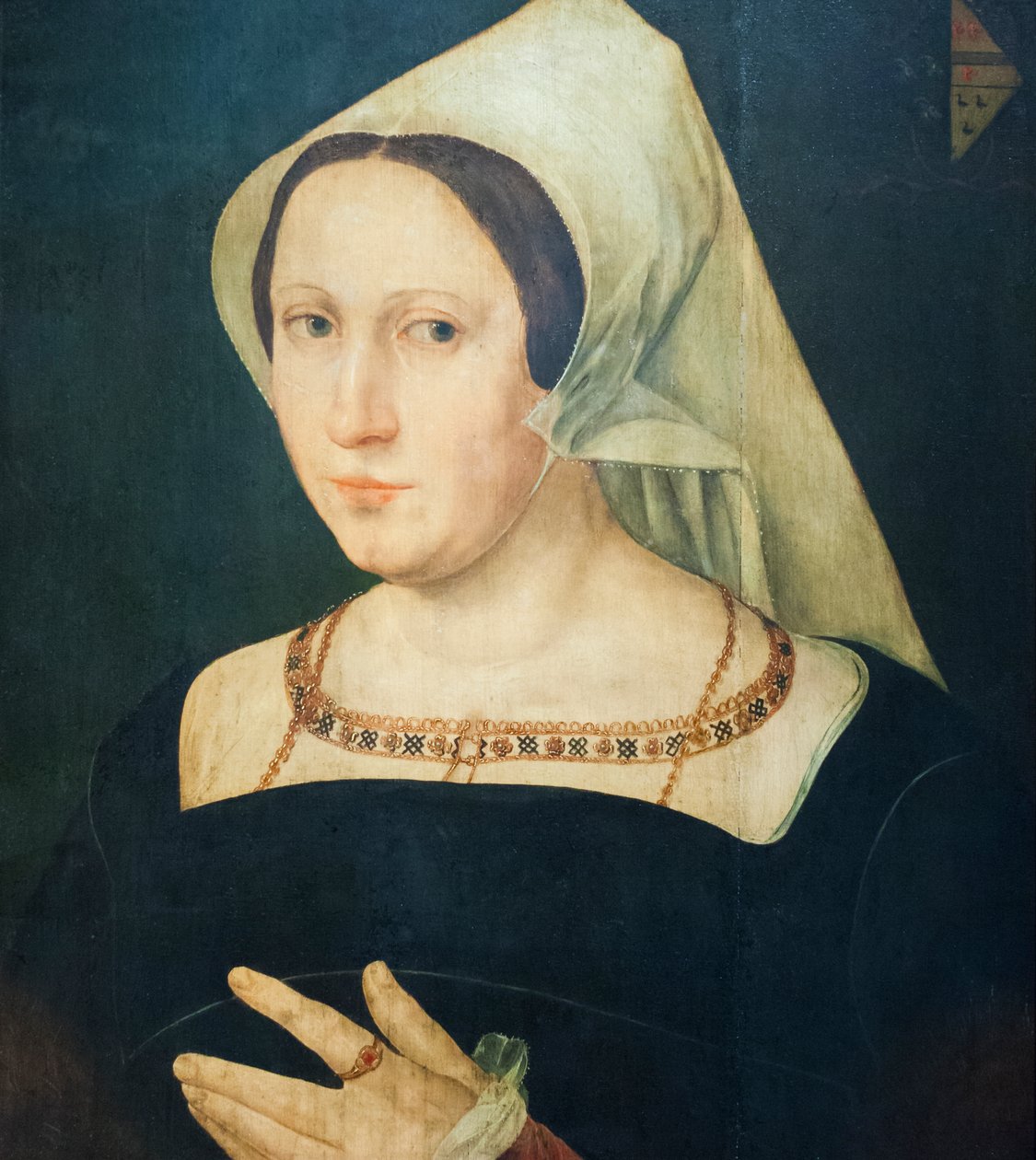 Anna van Spangen, Ehefrau von Adriaen van der Goes von Joos van (after) Cleve