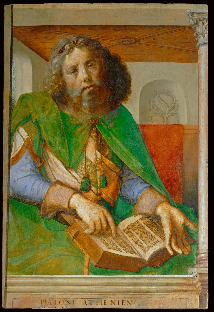 Platon, griechischer Philosoph von Joos van Gent (fl.1460 75)