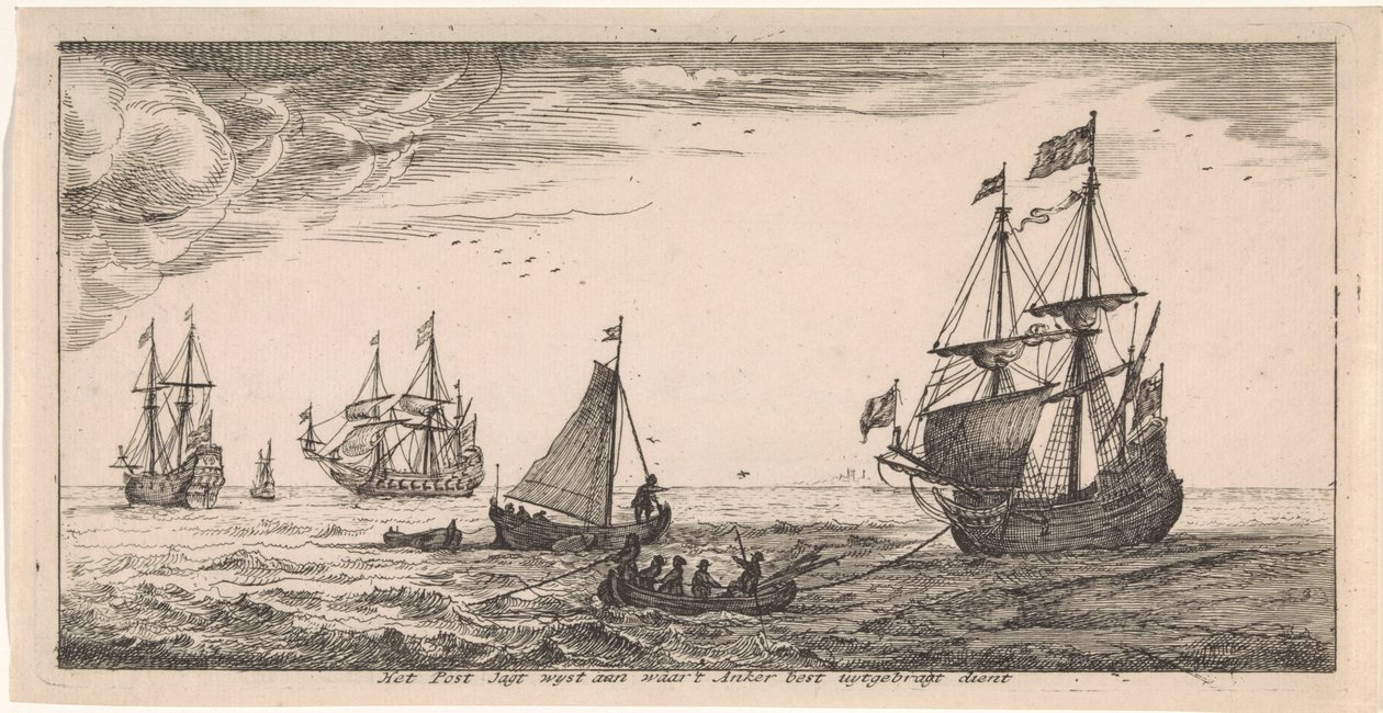 Schiffe auf See von Joost van Geel