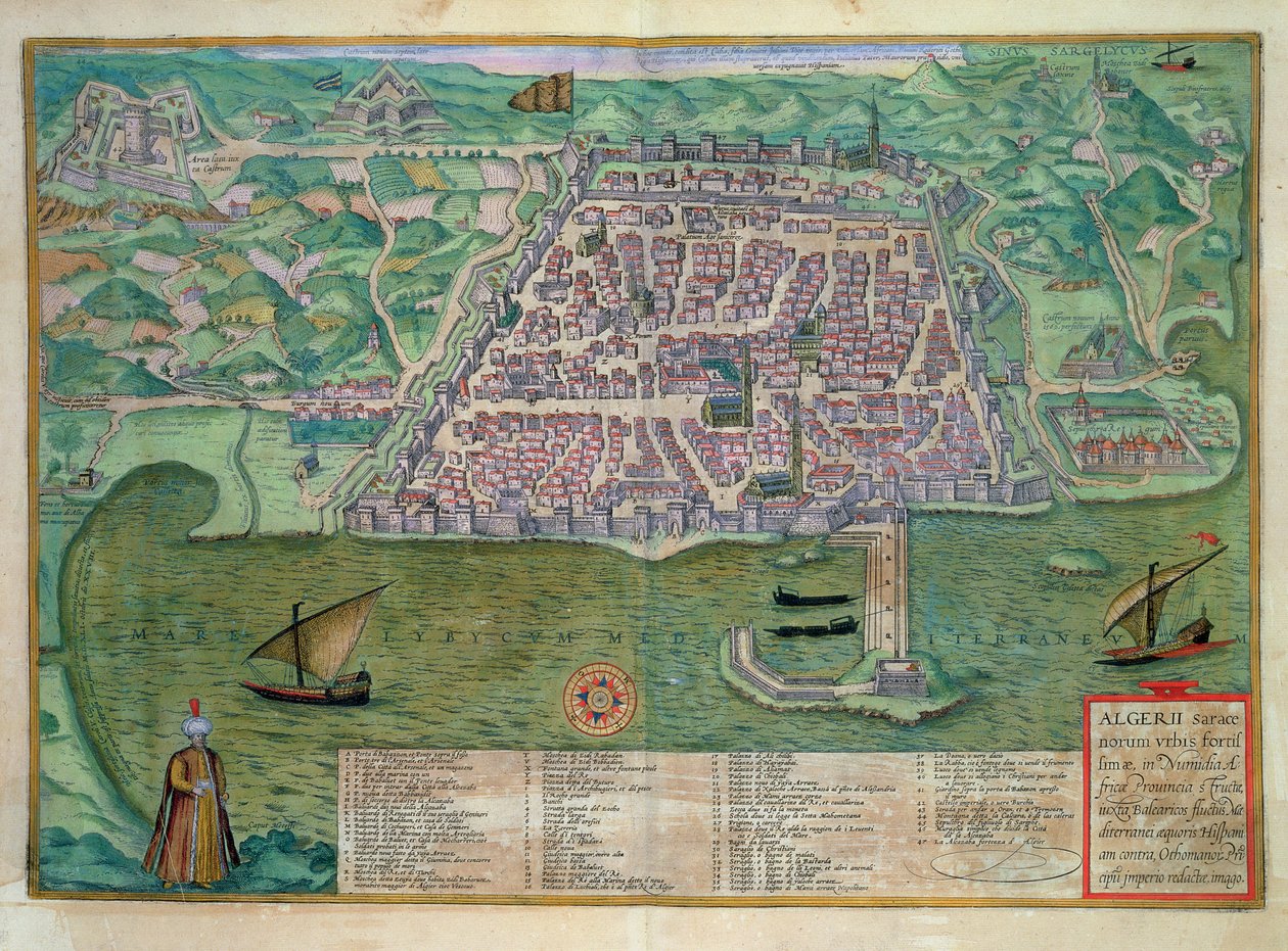 Karte von Algier, aus 