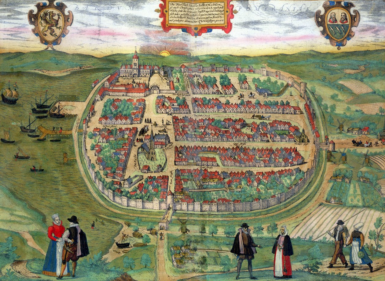 Karte von Barth, aus 