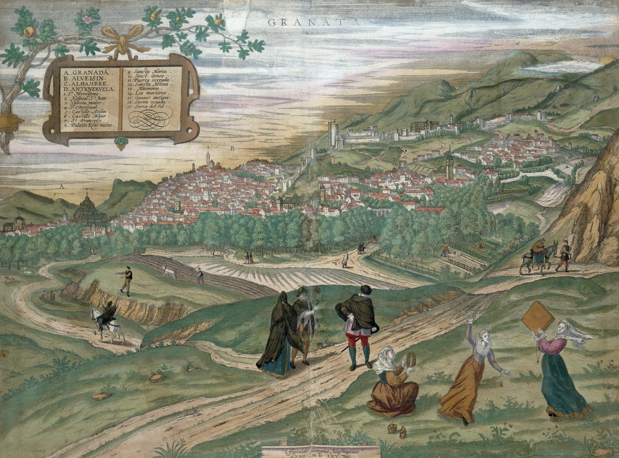 Karte von Granada, aus 