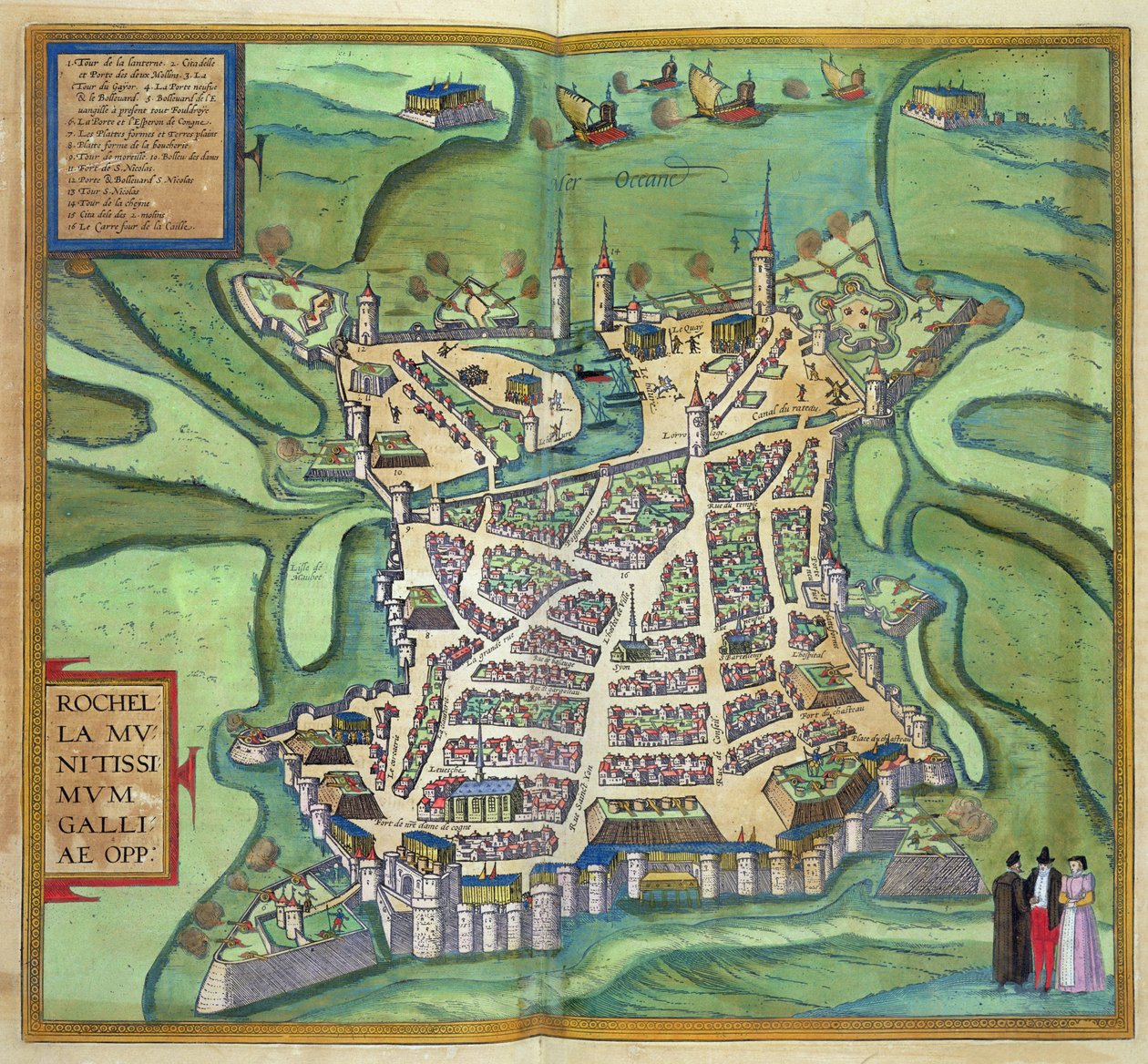 Karte von La Rochelle, aus 