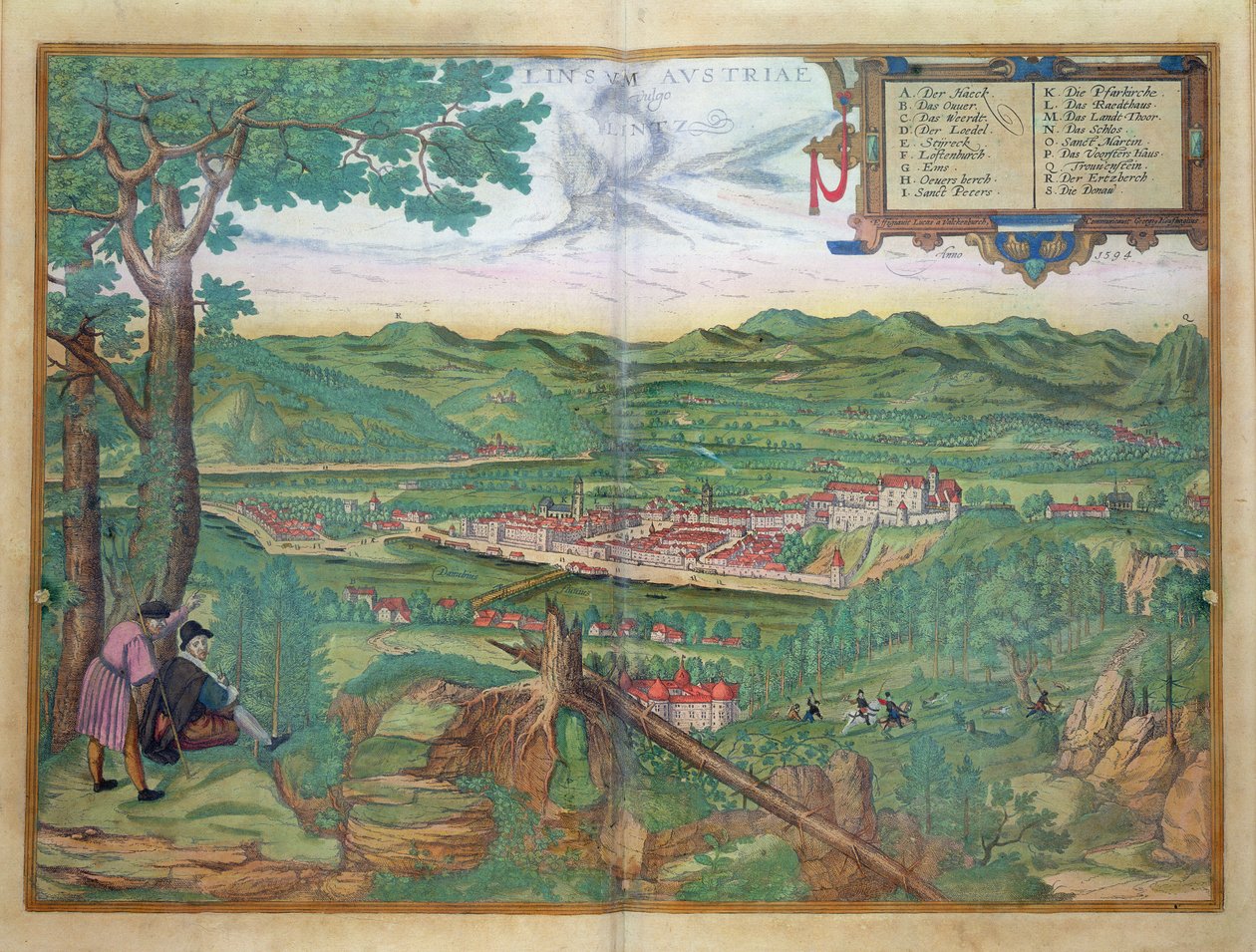 Karte von Linz, aus 