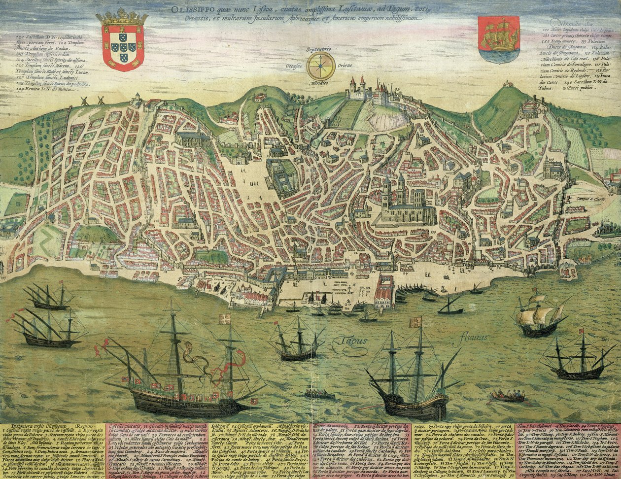 Karte von Lissabon, aus 