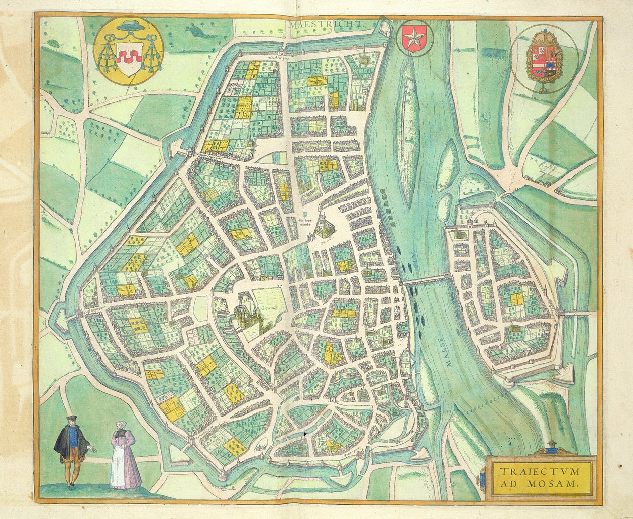 Karte von Maastricht, aus 