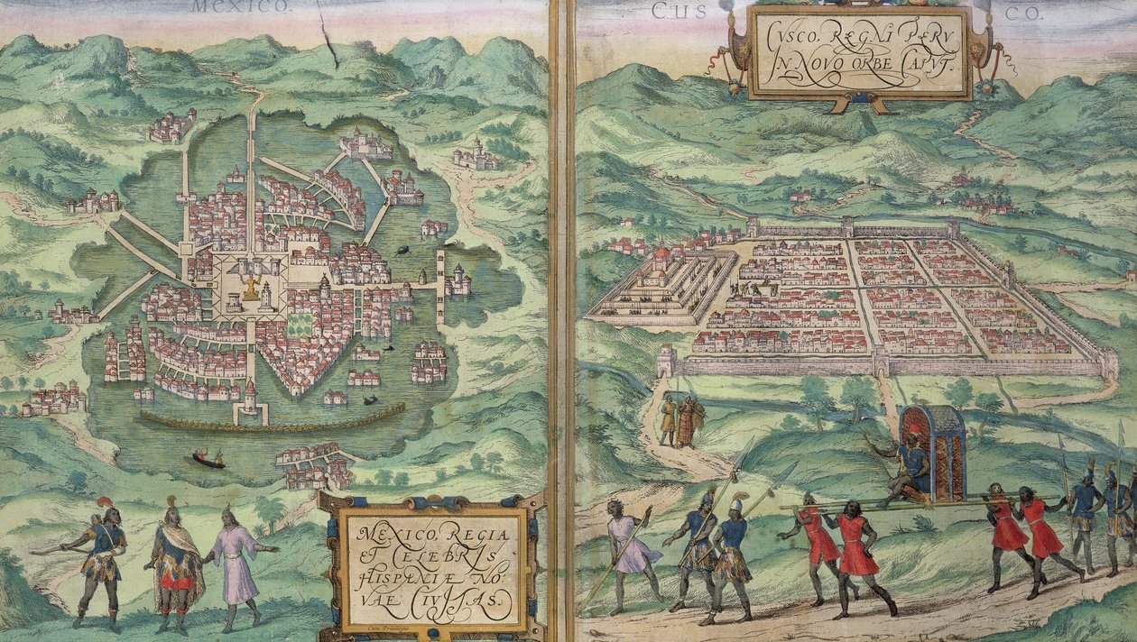Karte von Mexiko und Cuzco, aus 