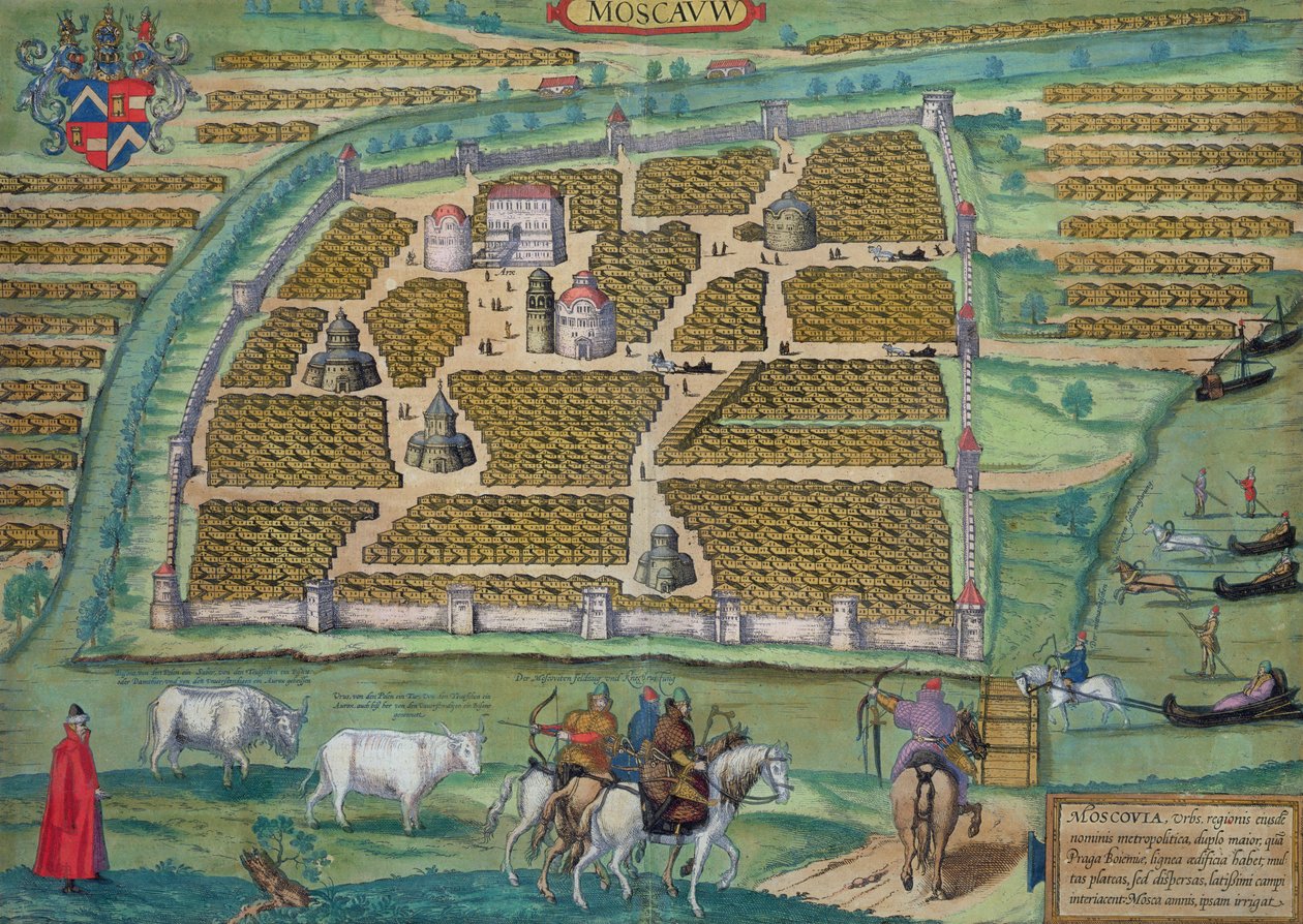 Karte von Moskau, aus 