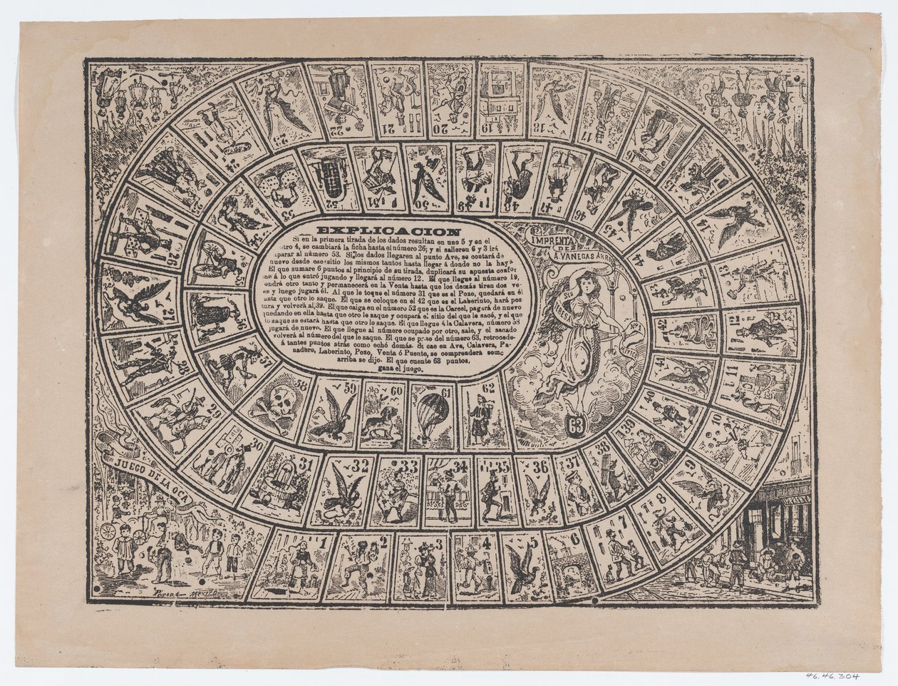 Gänsespiel von José Guadalupe Posada