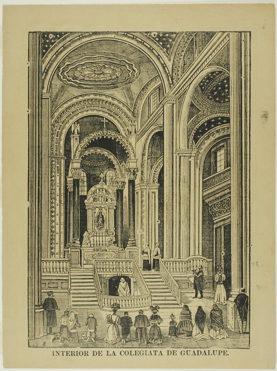 Innenraum der Kollegiatkirche von Guadalupe von José Guadalupe Posada