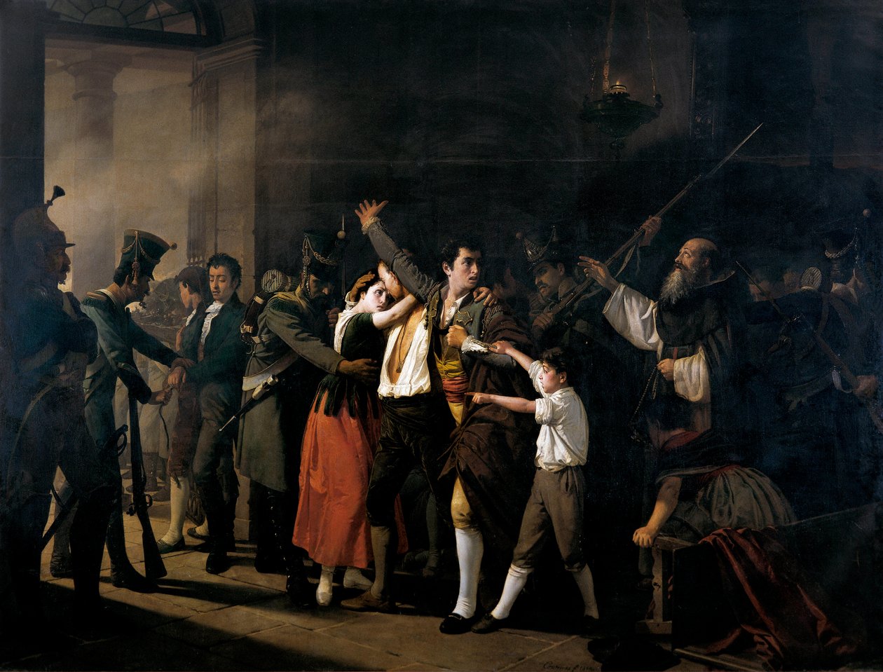 Erschießung der spanischen Patrioten in Buen Suceso (im Morgengrauen des 3. Mai 1808) von José Marcelo Contreras y Muñoz