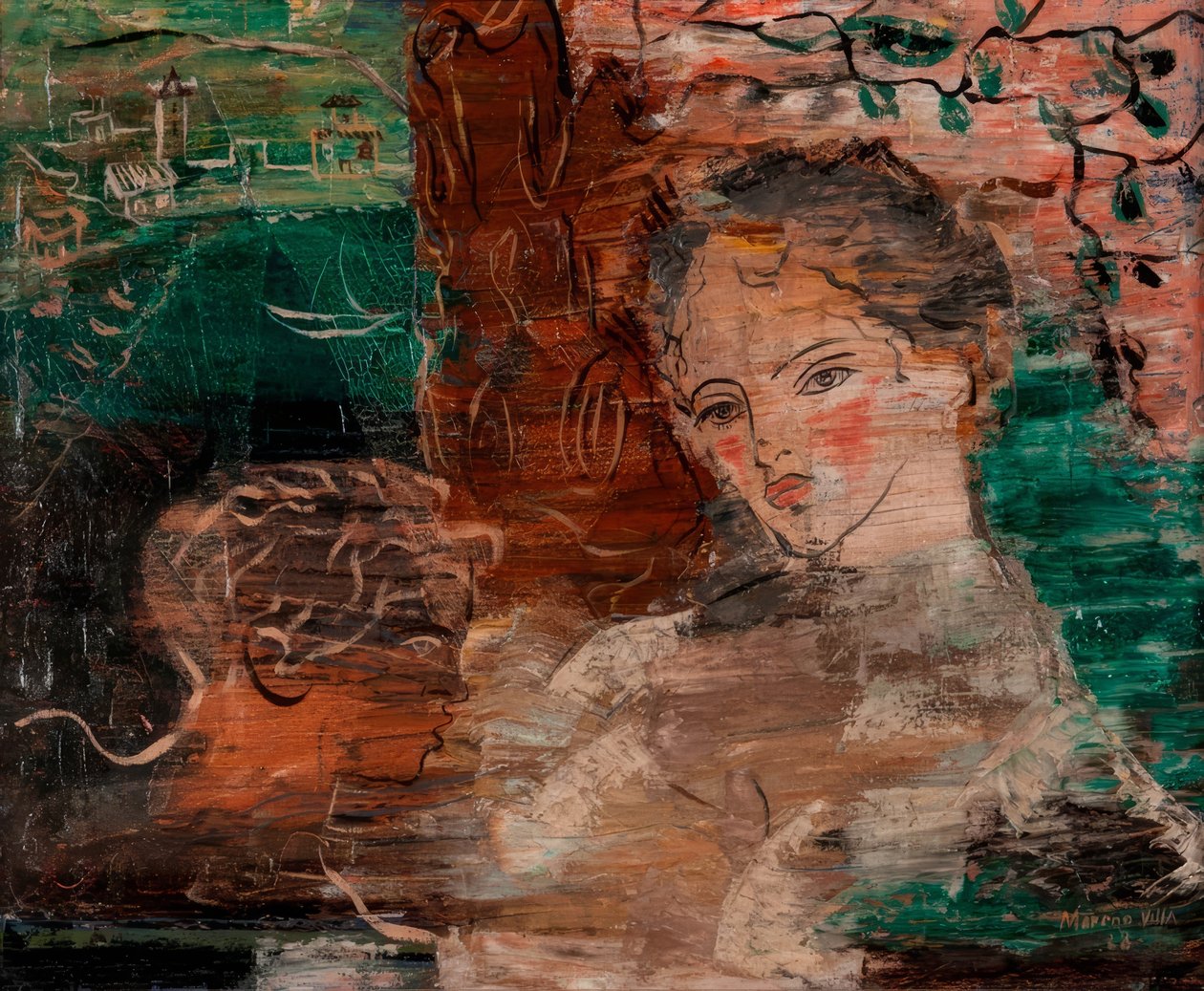 Zwei Figuren. Mutter und Kind von José Moreno Villa