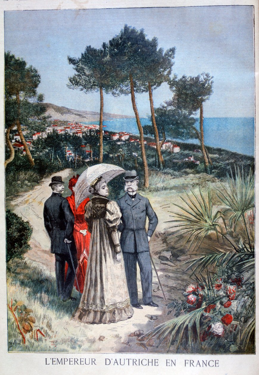 Franz Joseph I., Kaiser von Österreich, bei einem Besuch in Frankreich, 1894 von Jose Belon