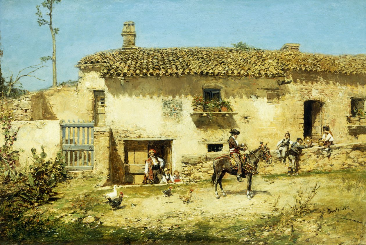 Eine spanische Farm von Jose Benlliure y Gil