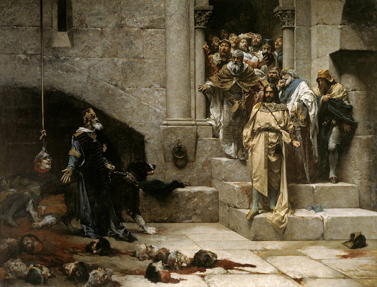 Die Glocke von Huesca, 1880 von Jose Casado del Alisal