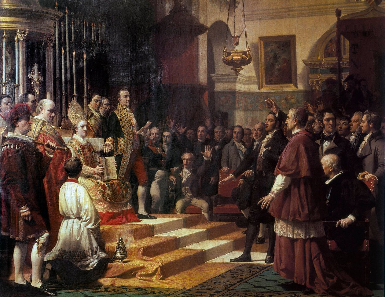 Der Eid der Cortes von Cádiz im Jahr 1810 von Jose Casado del Alisal