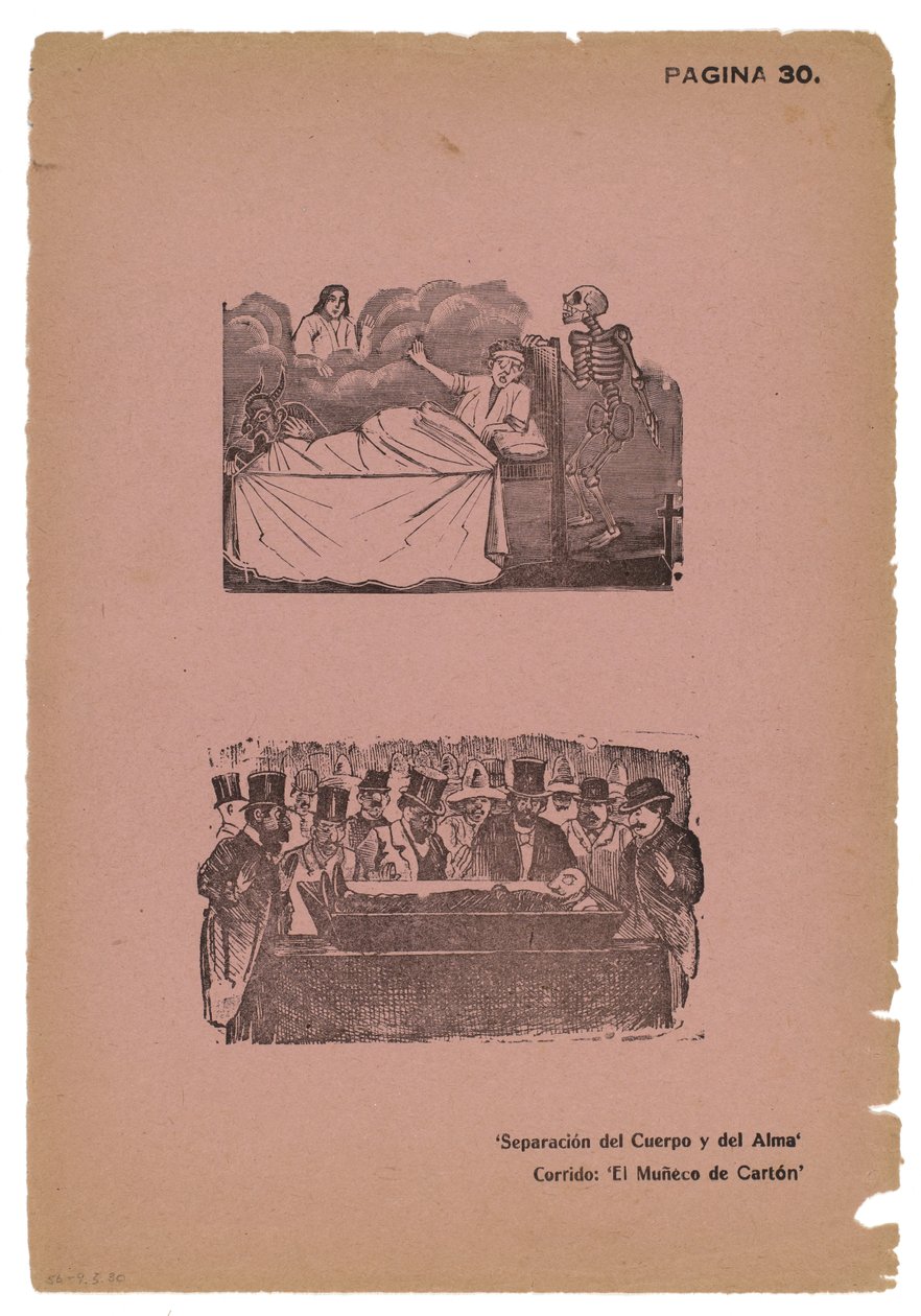 Trennung von Körper und Seele von José Guadalupe Posada