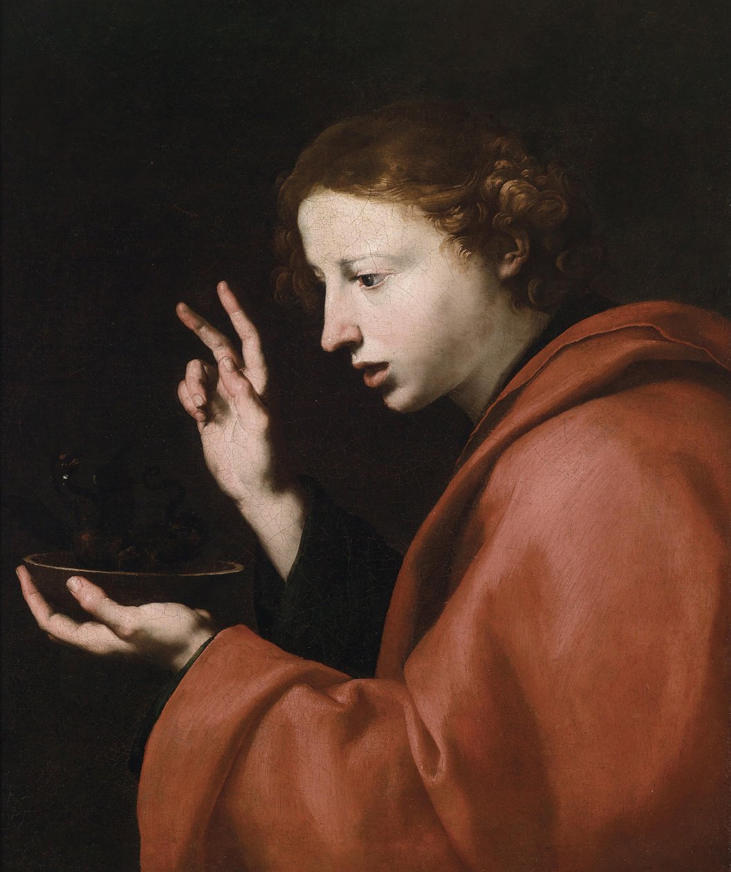 Heiliger Johannes der Evangelist von Jusepe de Ribera