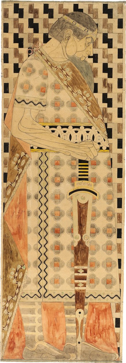 Friesentwurf für die Weltausstellung St. Louis 1904 von Josef Engelhart