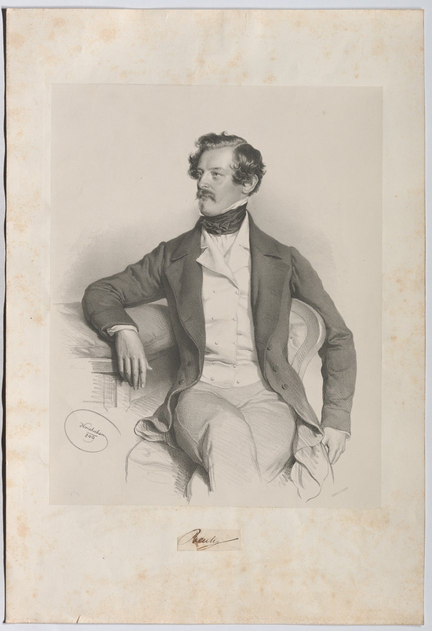Alexander Freiherr von Bach (1813-1893), Jurist, Politiker von Josef Kriehuber