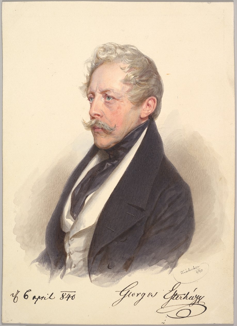 Graf Georg Esterházy von Galántha von Josef Kriehuber