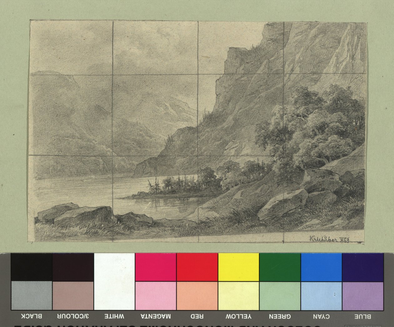 Gebirgssee von Josef Kriehuber