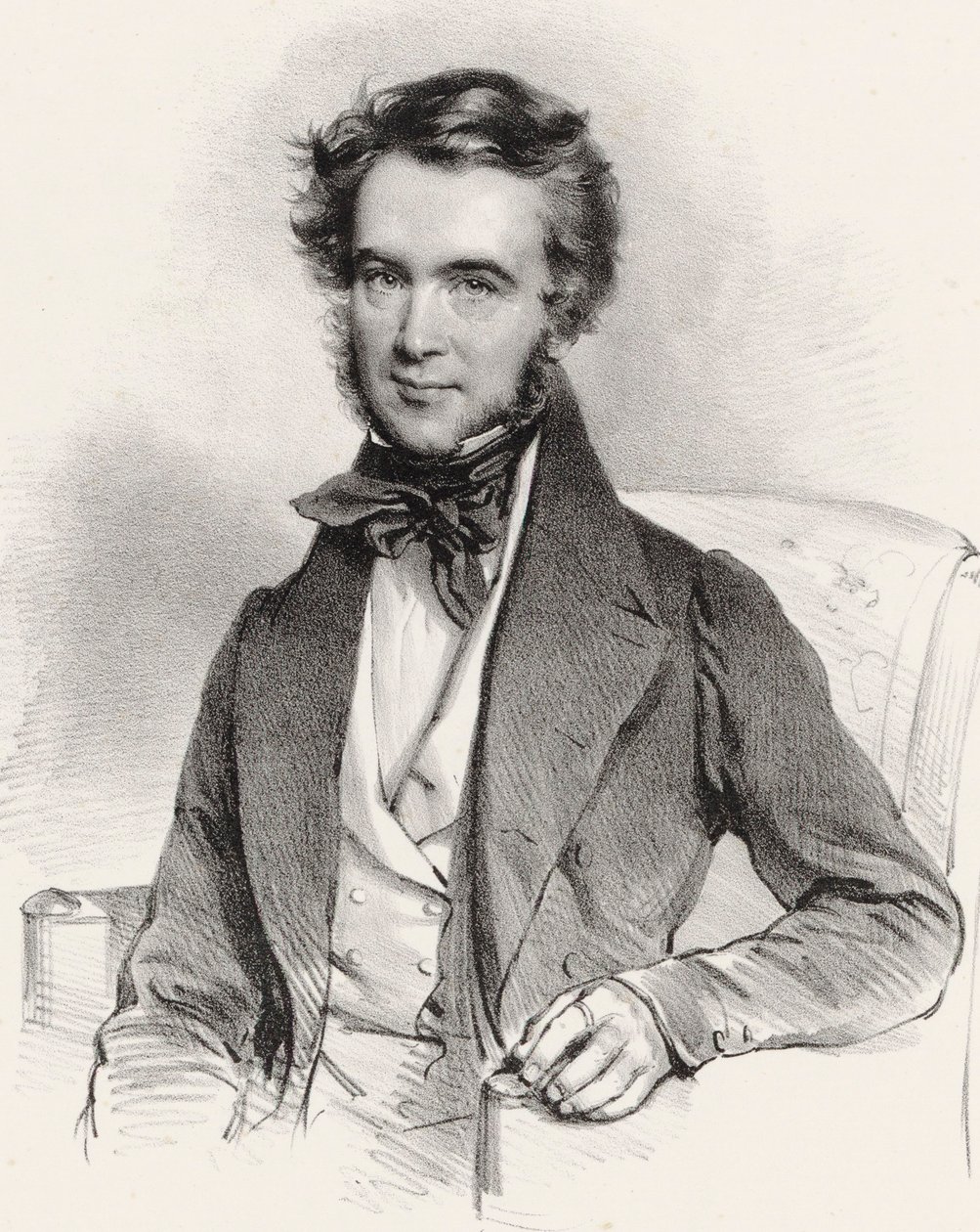 Porträt des Geigers und Komponisten Karol Lipiński 1790-1861, 1837 von Josef Kriehuber