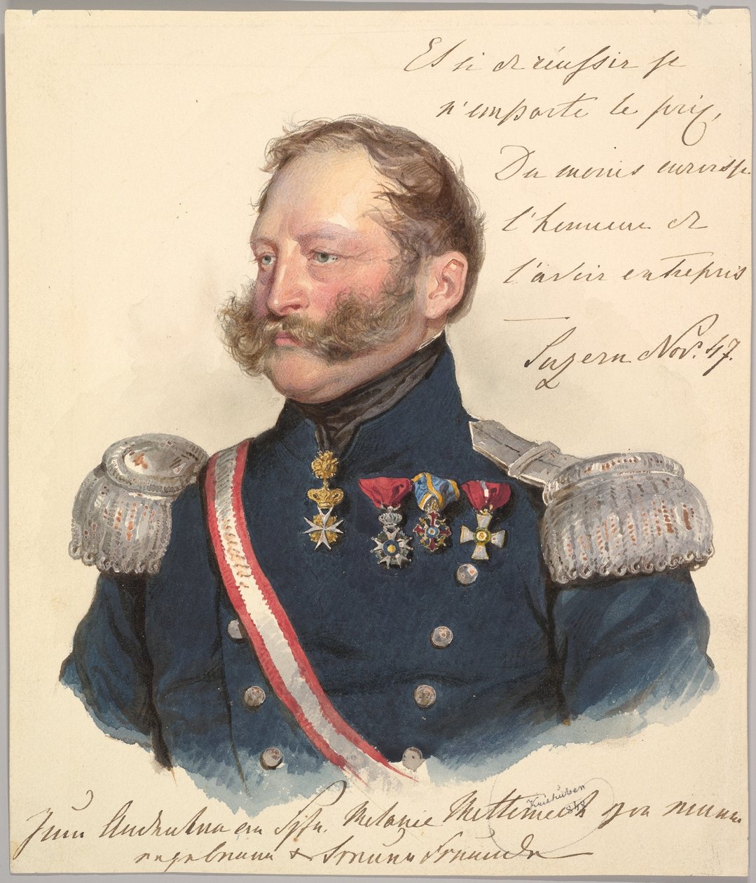 Prinz Friedrich von Schwarzenberg von Josef Kriehuber