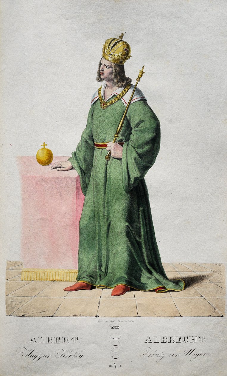 Albert der Großmütige 1397-1439, König von Ungarn und Kroatien, 1828 von Josef Nikolaus Kriehuber