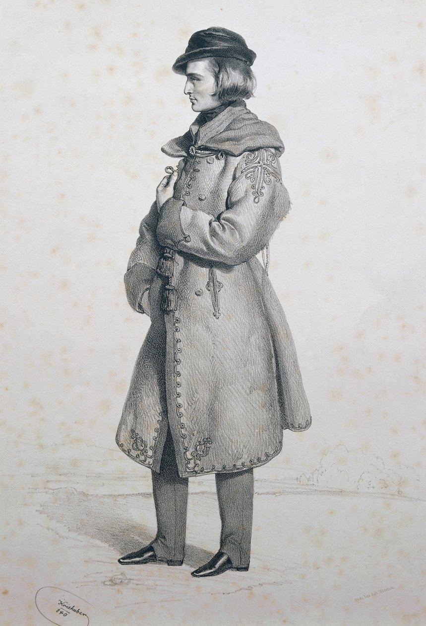 Porträt von Franz Liszt von Josef Nikolaus Kriehuber