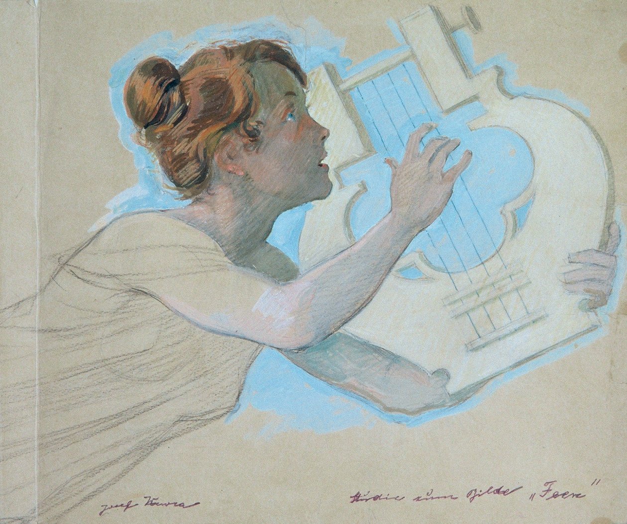 Studie zum Bild: Feen von Josef Wawra