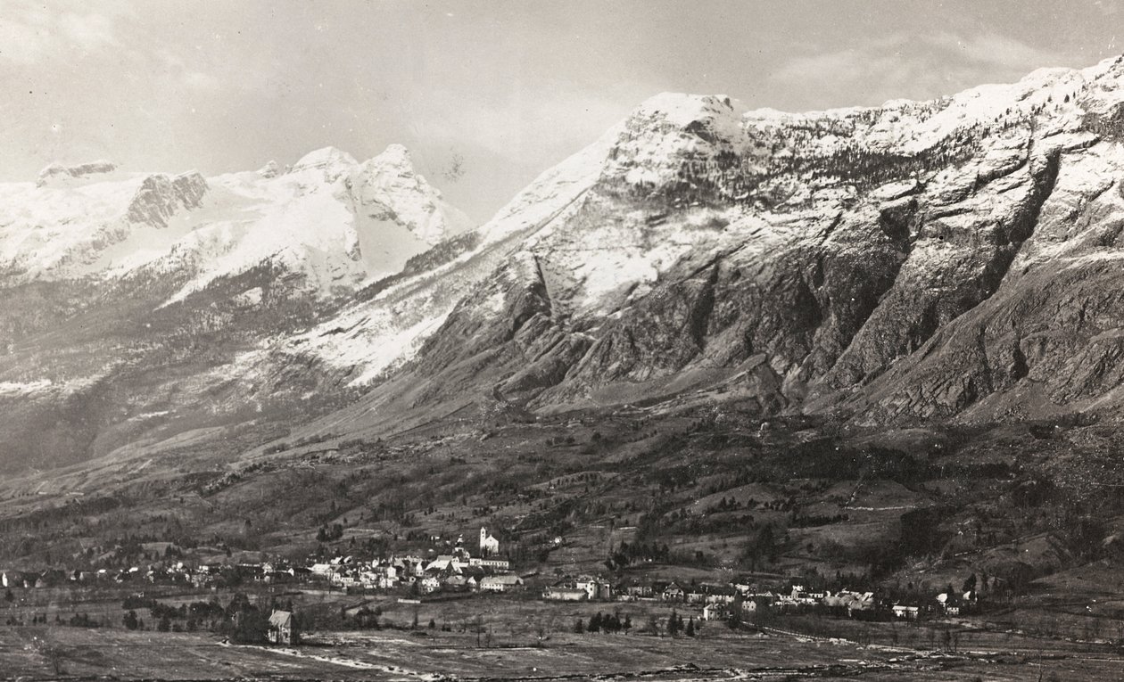 Album "Meine Weltkriegs-Erinnerungen Südwestfront (Kärnten, Italien, Südtirol) 31/03/1915-12/11/1918 - Josef Zohles Wien": Berg Rombon (s/w Foto) von Josef Zohles