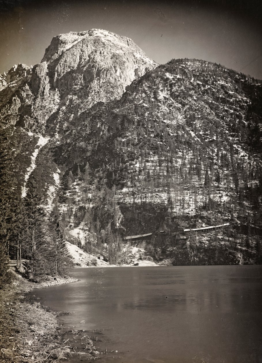 Album "Meine weltkriegs - Erinnerungen Südwestfront (Kärnten, Italien, Südtirol) 31/03/1915-12/11/1918 - Josef Zohles Wien": Predilsee (oder Raiblsee) von Josef Zohles