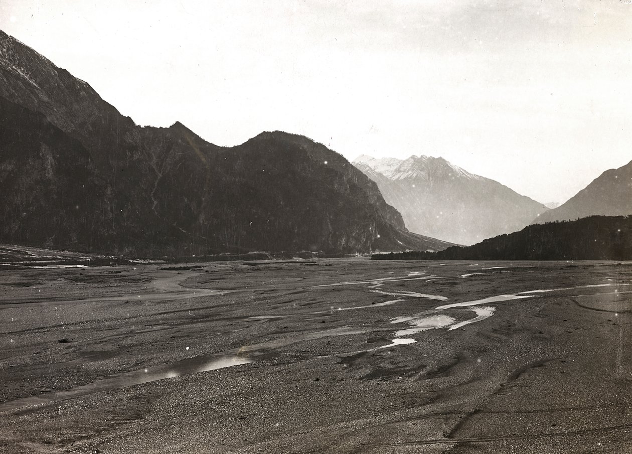 Album "Meine Weltkriegs-Erinnerungen Südwestfront (Kärnten, Italien, Südtirol) 31/03/1915-12/11/1918 - Josef Zohles Wien": der Fluss Tagliamento in Mo von Josef Zohles